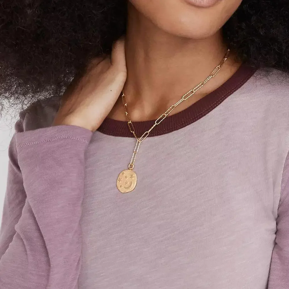 Madewell Shimmer Disc Pendant Necklace - Picture 6 of 9